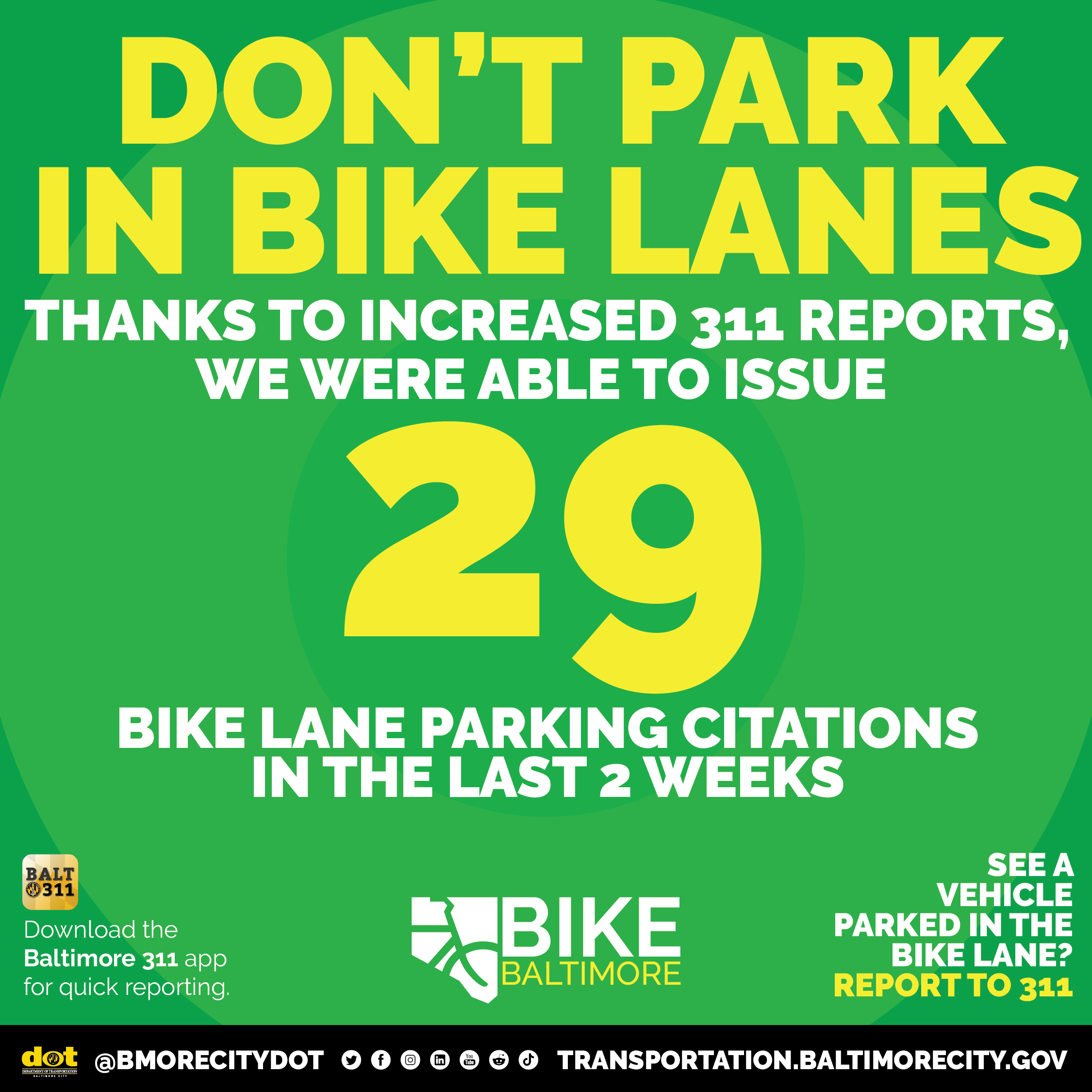 Don't Park In Bike Lanes